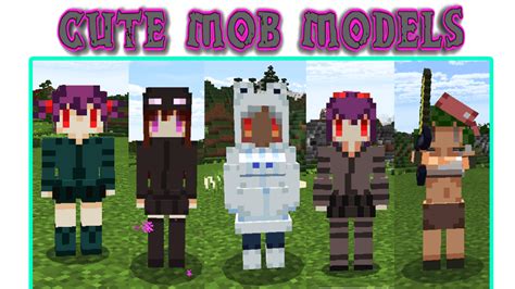 cute mob model addon  minecraft  update mcpe addons  minecraft bedrock pocket edition