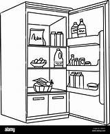 Refrigerator sketch template