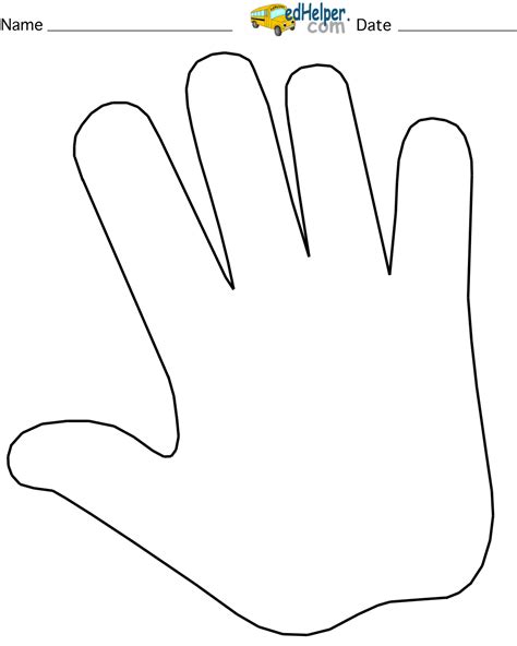 outline   hand printable dont forget  link toprintable template