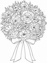 Wedding Coloring Pages Printable Flowers Color Getcolorings sketch template