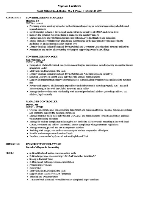 sample controller resume png rnx business