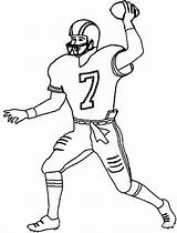 Football Coloring Player Pages Printable Drawing Players Kids Packers Easy Nfl Soccer Color Jr Beckham Odell Green Bay Drawings Draw sketch template
