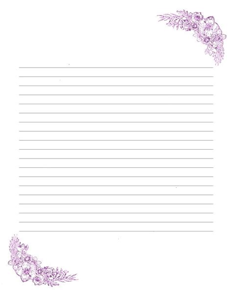 printable digital writing paper   lined  unlined