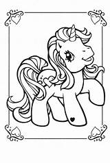 Pony Coloring Little Pages Belle Sweetie G3 Vintage Mlp Unicorn Printable Original Old Colouring Color Colorear Para Print Books Crayola sketch template