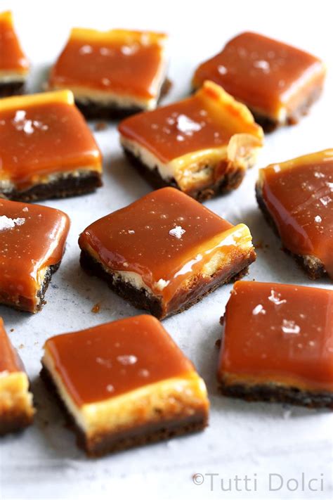 salted caramel cheesecake bars with biscoff crust tutti dolci baking blog