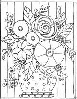 Karla Gerard Patterns Coloring Pages Embroidery Rug Pattern Paper Folk Hooking Floral Coloriages Boards Coloriage Color Board Prim Learn Designs sketch template