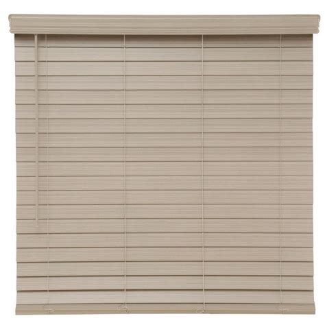 home decorators collection gray driftwood cordless    premium faux wood blinds