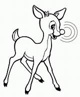 Rudolph Reindeer Nosed Rudolf Rentier Rosacea Malvorlage Ausmalbild Linked Clipartmag sketch template