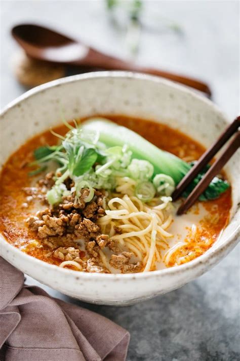 tantanmen（担々麺）is the japanese take on sichuan dan dan noodles in this dish yummy ramen noodles