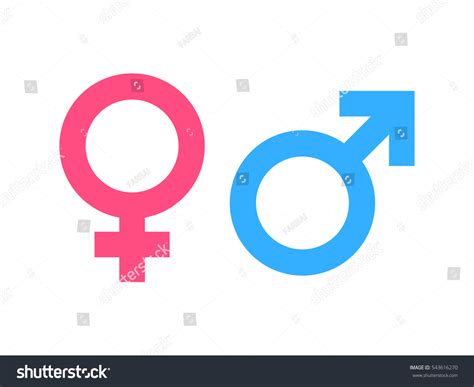 gender symbol pink blue icon stock vector 543616270 shutterstock