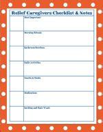 printable caregiver checklist litdld