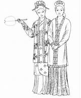 Dynasty Tang Chinawhisper Hanfu Class Dover sketch template
