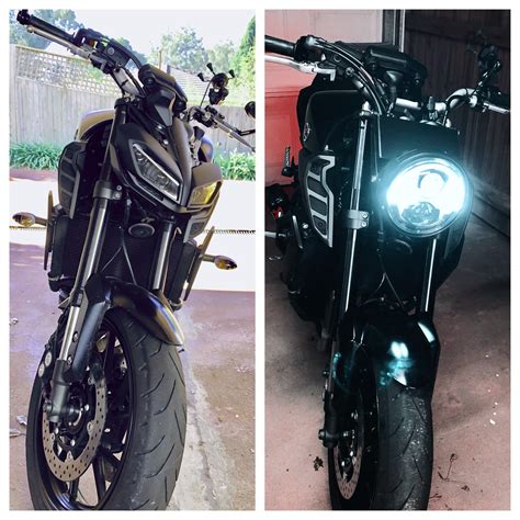mt headlight conversion lots  work  classy af rmotorcycles
