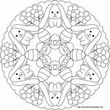 Mandala Bunny Color Easter Mandalas Coloring Pages Egg Printable Designs Ostern Colouring Spring Paques Pasen Kinder Coloriage Teens Osterei Mandela sketch template