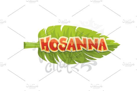 hosanna palm leaf illustrations creative market