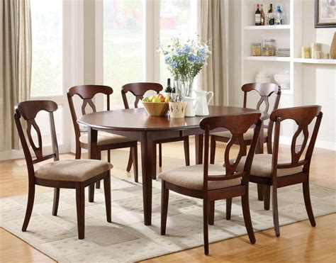 liam cherry wood dining table set steal  sofa furniture outlet los