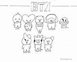 Bt21 Chimmy Tata Coloriage Fanart Xcolorings Coloringbay Ius sketch template