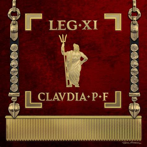 standard of the 11th roman legion vexillum of legio xi claudia