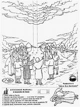Ascension Himmelfahrt Christi Dominical Nathanael Columna Nube Ascends Activities Kindergottesdienst Christ Biblia Bibel Verses sketch template