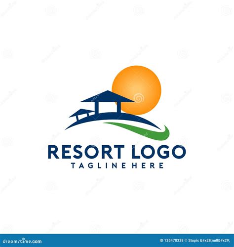 simple  creative resort logo collection stock vector illustration