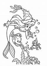 Coloring Mermaid Little Ariel Choose Board Pages sketch template