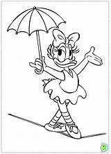 Daisy Duck Coloring Pages Disney Dinokids Printable Color Mouse Ranger Mickey Print Lone Kids Donald Minnie Umbrella Popular Close Cartoon sketch template