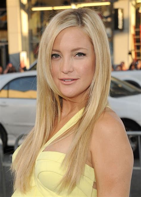cute hairstyle long straight blonde with dark roots kate hudson s