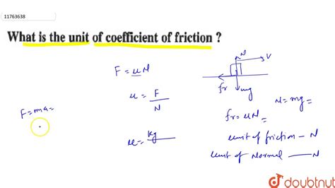 unit  coefficient  friction depend youtube