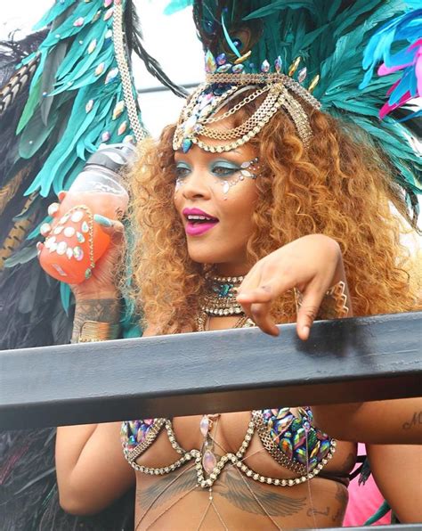 rihanna in bikini at kadooment day in barbados 08 03 2015 hawtcelebs