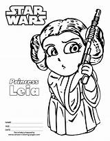 Leia Wars Princesa Organa Jedi sketch template