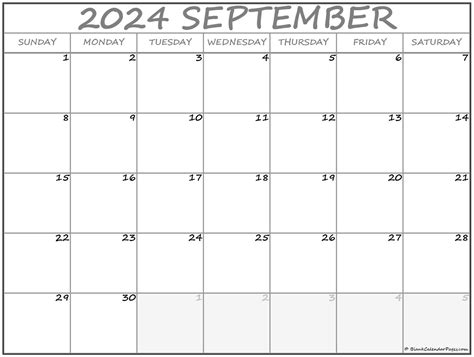 september  calendar  printable calendar templates