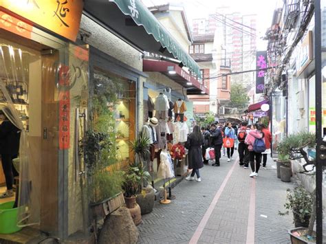 20 March 2019 Tourists Walking In Tianzifang Market Street Near