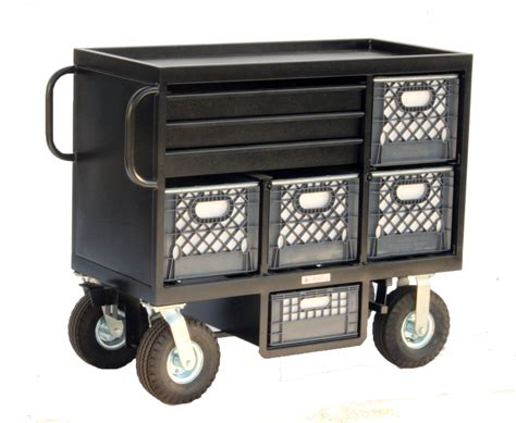 crate horizontal mini cart backstage equipment