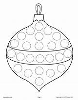 Christmas Dot Printables Do Ornament Printable Preschool Kids Crafts Pages Coloring Activities Ornaments Winter Preschoolers Supplyme Toddler Holiday Kindergarten Xmas sketch template
