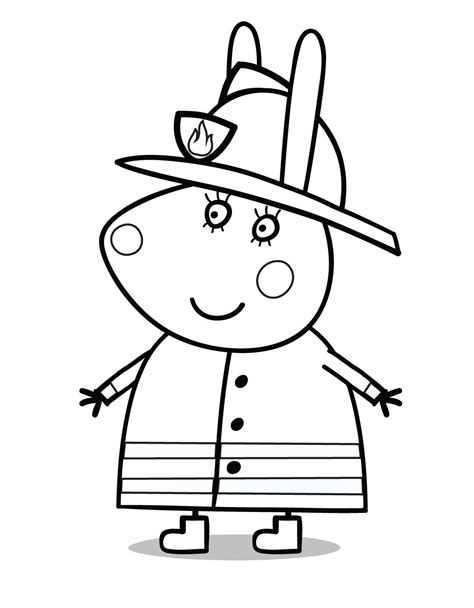 coloring page peppa pig coloring home