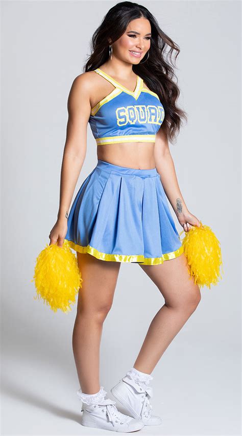 Cheer Squad Cutie Costume Pom Pom Cheerleader Costume