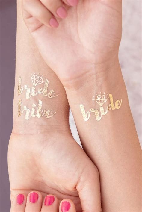 gold bachelorette flash tattoos in 2019 hen party decorations party bachelorette party shirts