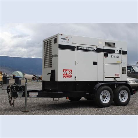 kw trailer mounted diesel genset  sale whisperwatt diesel generator supplier worldwide