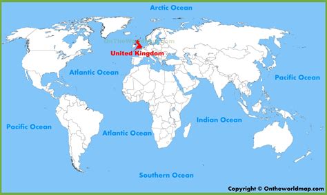 united kingdom uk location   world map