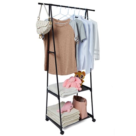 heavy duty clothes rack  wheelsstainless steel rolling garment rack