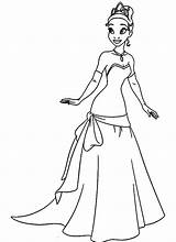 Tiana Coloring Pages Naveen Frog Princess Disney Prince Book Colouring Kids sketch template