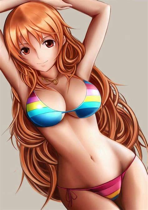 nami bikini one piece ecchi hentai sexy hot sexy anime babes nami swan of one piece