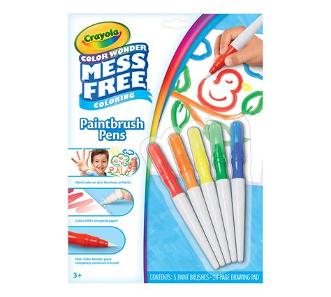 crayola color  mess  coloring paintbrush pens  paintbrush