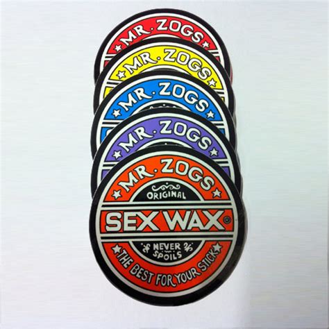 4 x mr zogs sex wax stickers 3 surf stickers st vedas surf shop