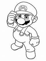 Mario Bros Super Coloring Pages Color Print Kids sketch template