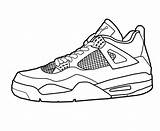 Jordan Coloring Shoes Drawing Pages Basketball Jordans Air Lebron James Easy Nba Printable Cartoon Sports Sneaker Collection Drawings Color Adidas sketch template