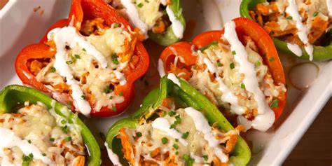 calorie stuffed bell peppers home family style  art
