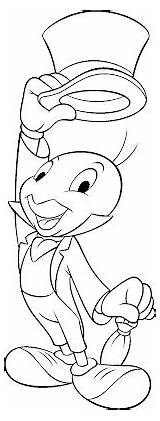 Coloring Pages Cricket Jiminy Pinocchio sketch template