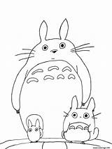 Totoro Coloriage Neighbor Dessin Imprimer Getcolorings sketch template