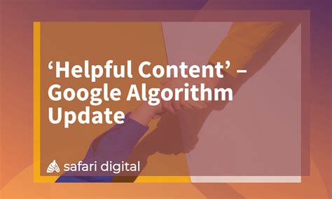 helpful content google algorithm update  coming